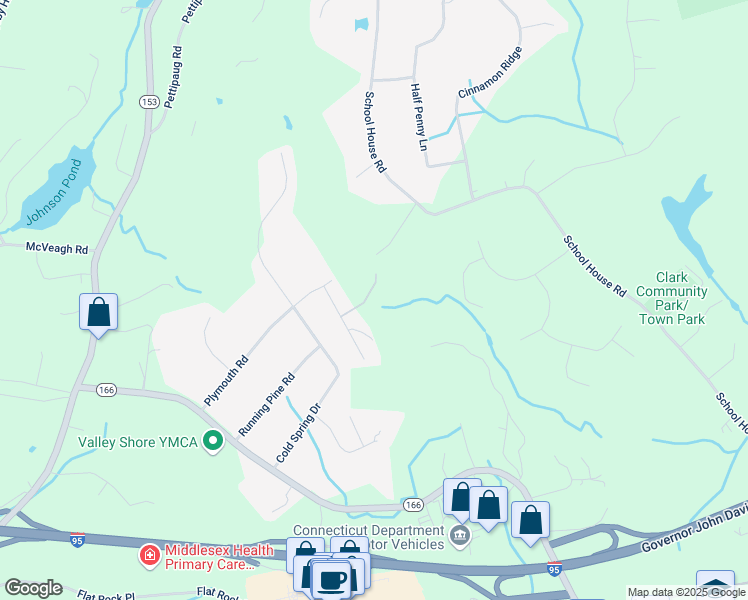 map of restaurants, bars, coffee shops, grocery stores, and more near 46 Acorn Drive in Westbrook