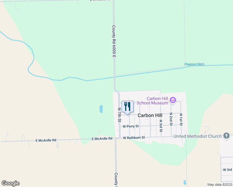 map of restaurants, bars, coffee shops, grocery stores, and more near 990 North 7th Street in Carbon Hill