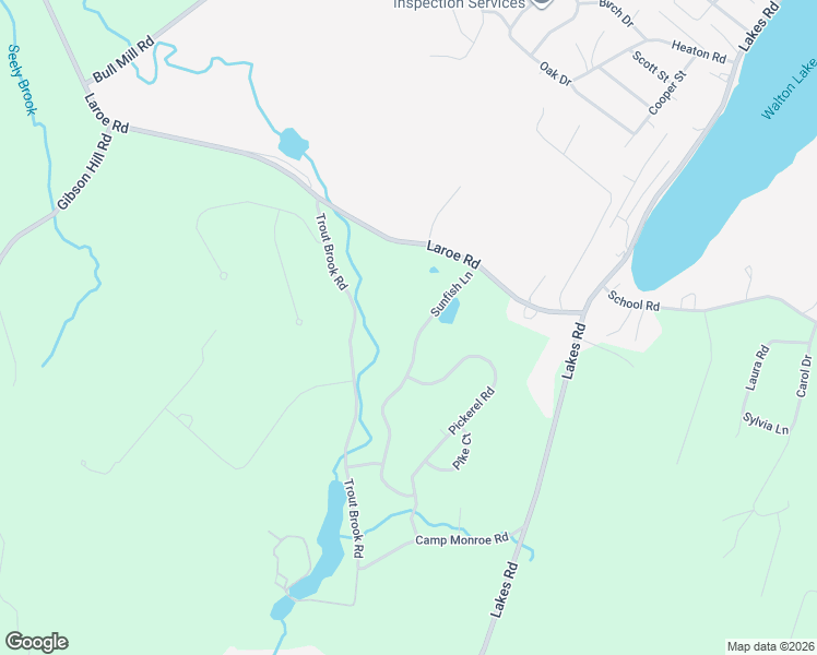 map of restaurants, bars, coffee shops, grocery stores, and more near 32 Sunfish Lane in Monroe