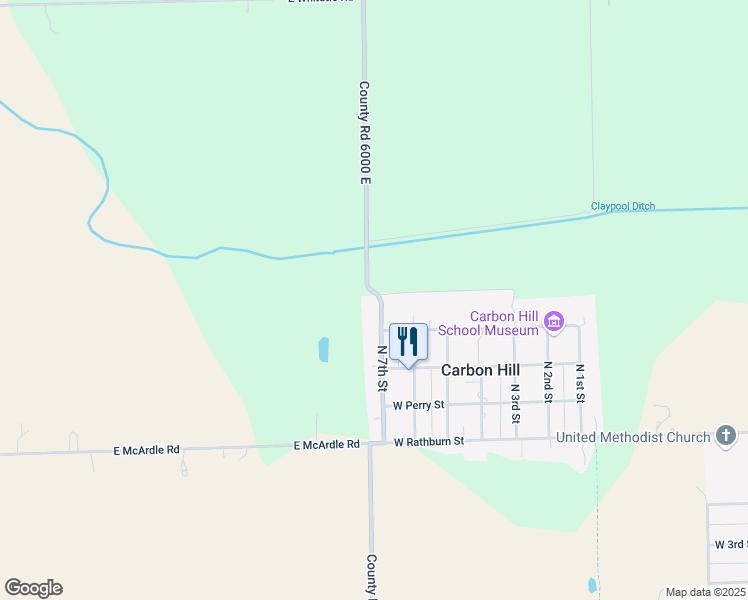 map of restaurants, bars, coffee shops, grocery stores, and more near 990 North 7th Street in Carbon Hill