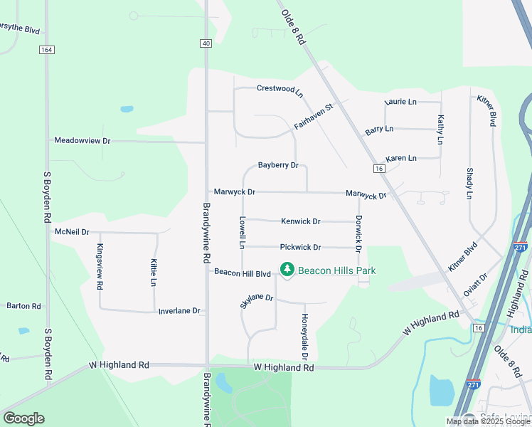 map of restaurants, bars, coffee shops, grocery stores, and more near 235 Kenwick Drive in Northfield