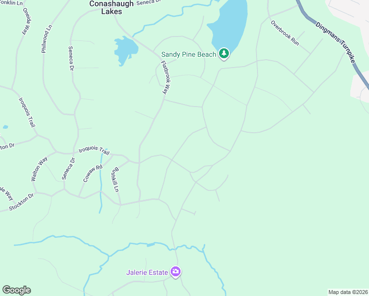 map of restaurants, bars, coffee shops, grocery stores, and more near Beaver Run Road in Milford