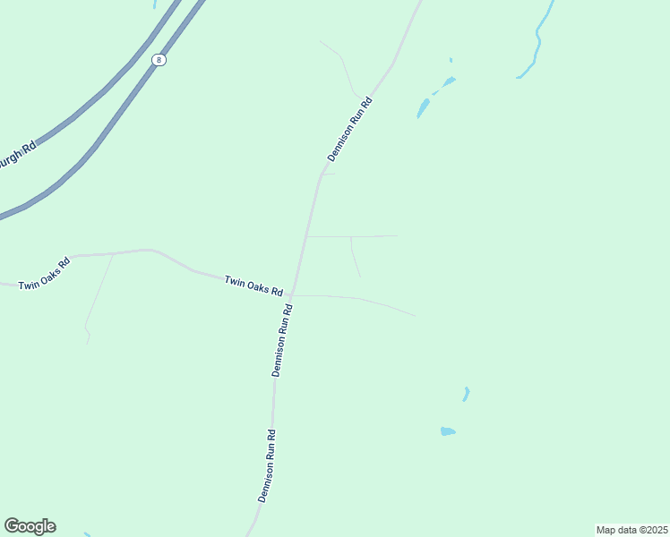 map of restaurants, bars, coffee shops, grocery stores, and more near 1488 Dennison Run Road in Polk