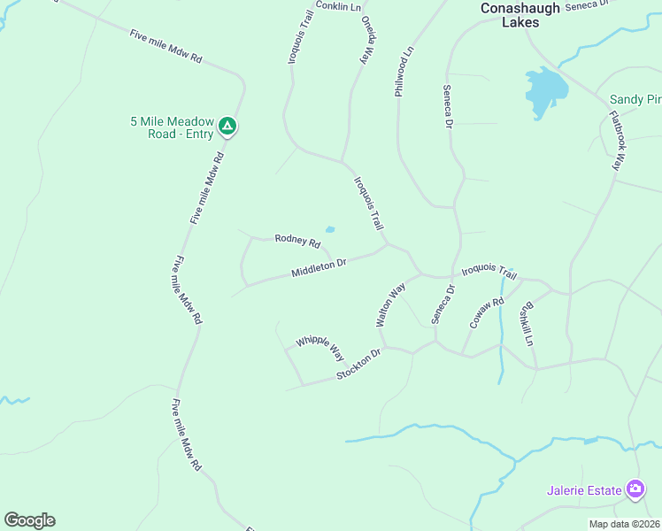 map of restaurants, bars, coffee shops, grocery stores, and more near Middleton Dr in Milford