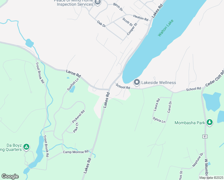 map of restaurants, bars, coffee shops, grocery stores, and more near 651 Lakes Road in Monroe