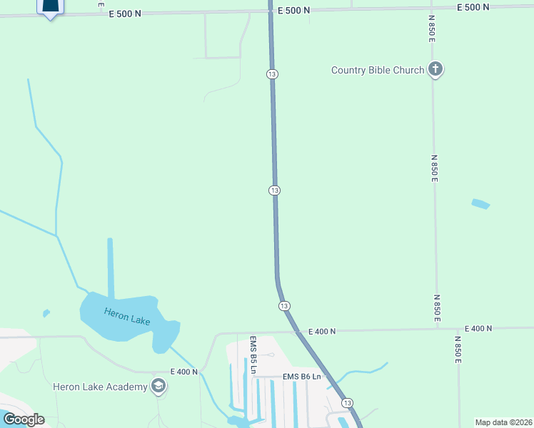 map of restaurants, bars, coffee shops, grocery stores, and more near 4389 Indiana 13 in Leesburg