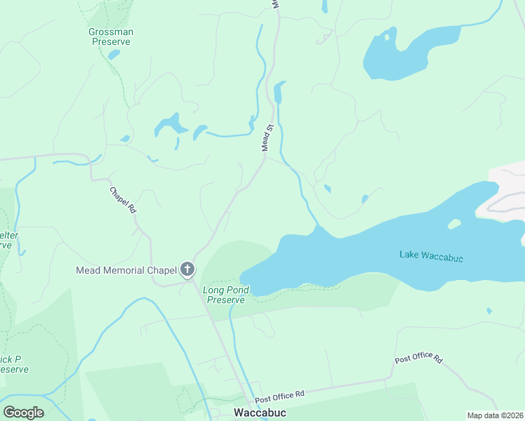 map of restaurants, bars, coffee shops, grocery stores, and more near 181 Mead Street in Waccabuc