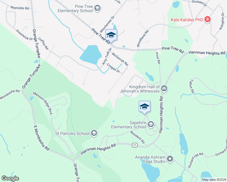 map of restaurants, bars, coffee shops, grocery stores, and more near 50 McGarrah Road in Monroe
