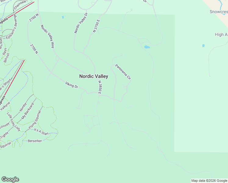 map of restaurants, bars, coffee shops, grocery stores, and more near 2248 Panorama Circle in Eden