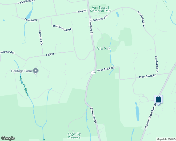 map of restaurants, bars, coffee shops, grocery stores, and more near 71 Primrose Street in Katonah