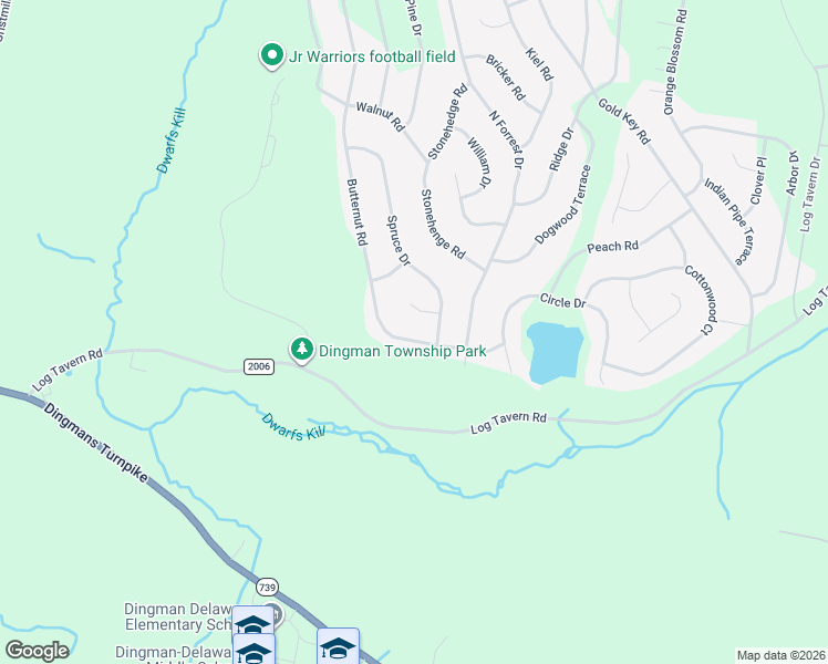 map of restaurants, bars, coffee shops, grocery stores, and more near 170-184 Butternut Road in Milford