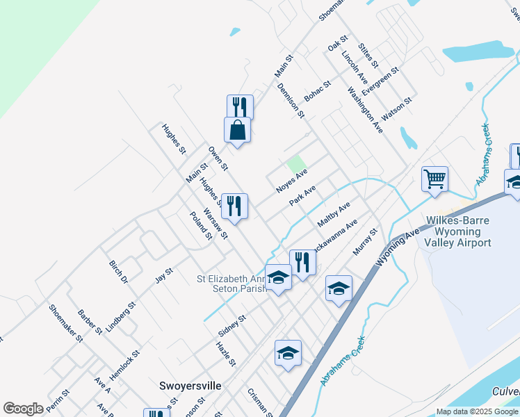map of restaurants, bars, coffee shops, grocery stores, and more near 237 Owen Street in Kingston