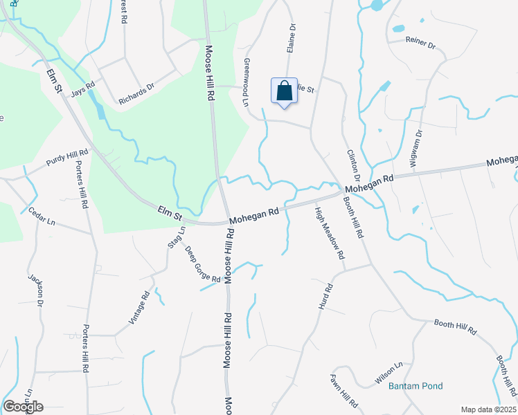 map of restaurants, bars, coffee shops, grocery stores, and more near 339 Mohegan Road in Shelton