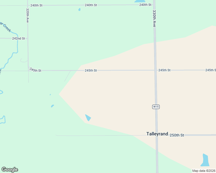 map of restaurants, bars, coffee shops, grocery stores, and more near 32322-32736 245th Street in Keota