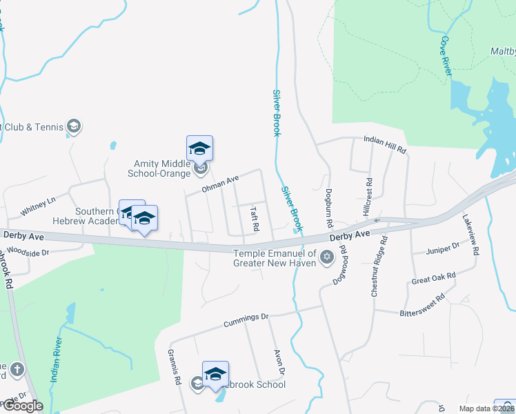 map of restaurants, bars, coffee shops, grocery stores, and more near 834 Alling Road in Orange