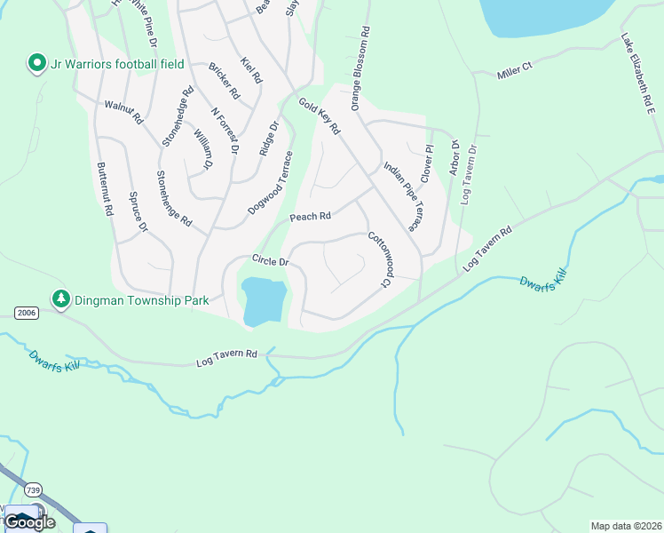 map of restaurants, bars, coffee shops, grocery stores, and more near 105 Redwood Road in Milford