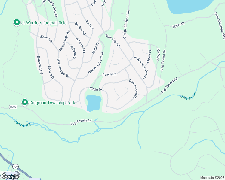 map of restaurants, bars, coffee shops, grocery stores, and more near 105 Redwood Road in Milford