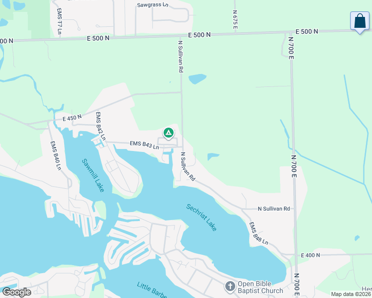 map of restaurants, bars, coffee shops, grocery stores, and more near 4492 North Sullivan Road in Leesburg