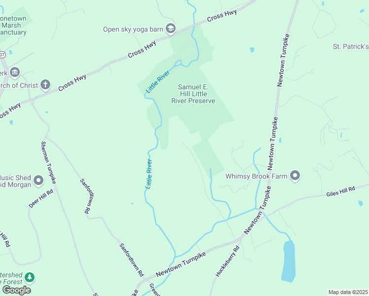 map of restaurants, bars, coffee shops, grocery stores, and more near 21 Long Wall Road in Redding