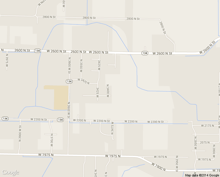 map of restaurants, bars, coffee shops, grocery stores, and more near 2404 North 3400 West in Ogden