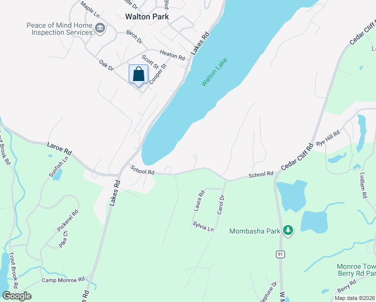 map of restaurants, bars, coffee shops, grocery stores, and more near 5 Singh Road in Monroe