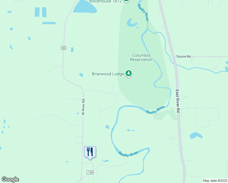 map of restaurants, bars, coffee shops, grocery stores, and more near 25276 Briarwood Drive in Columbia Station