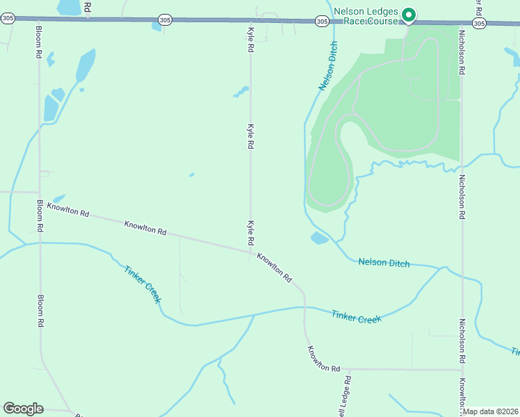 map of restaurants, bars, coffee shops, grocery stores, and more near 11328 Kyle Road in Garrettsville