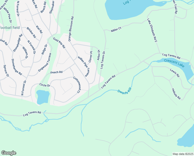 map of restaurants, bars, coffee shops, grocery stores, and more near 135 Log Tavern Dr in Milford