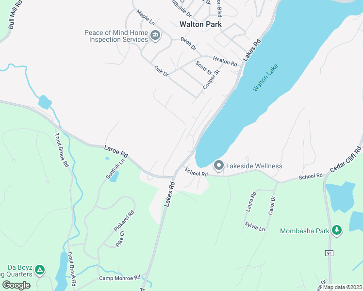 map of restaurants, bars, coffee shops, grocery stores, and more near 7 Eagle Street in Monroe