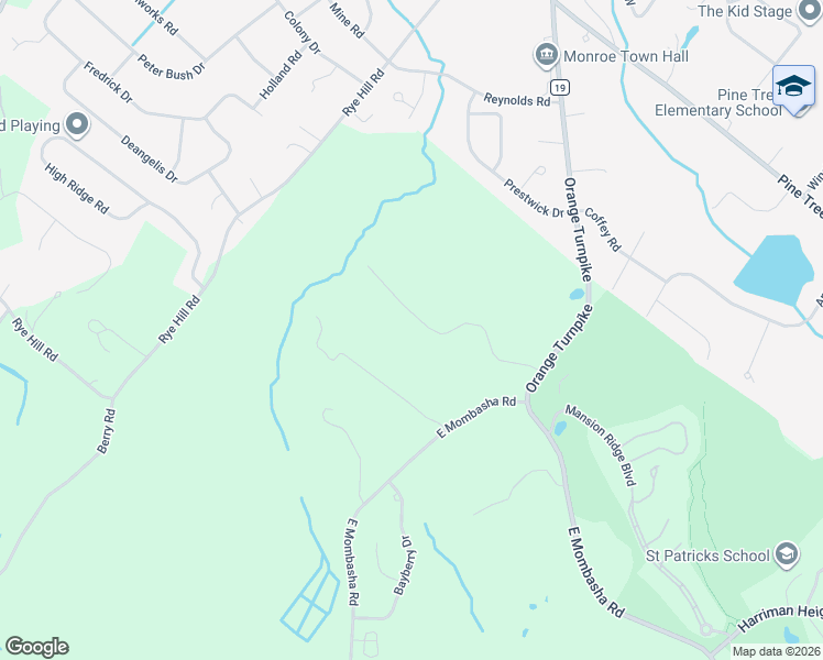 map of restaurants, bars, coffee shops, grocery stores, and more near 62 Hawxhurst Road in Monroe
