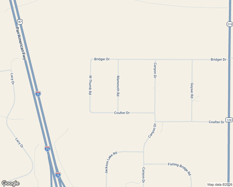 map of restaurants, bars, coffee shops, grocery stores, and more near 2067 Mammoth Road in Cheyenne