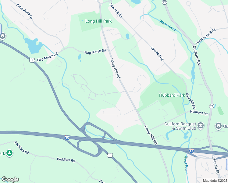 map of restaurants, bars, coffee shops, grocery stores, and more near 562 Long Hill Road in Guilford