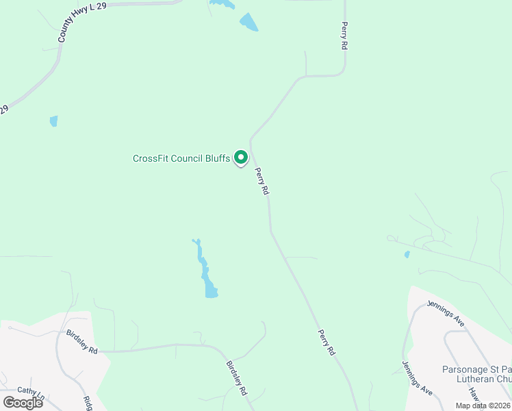 map of restaurants, bars, coffee shops, grocery stores, and more near 19808 Perry Road in Council Bluffs