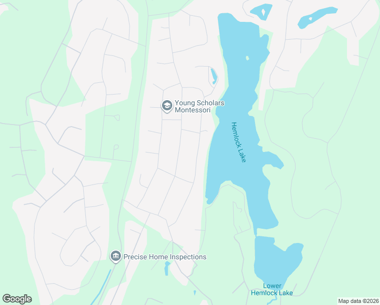 map of restaurants, bars, coffee shops, grocery stores, and more near 118-198 Waterview Drive in Hawley