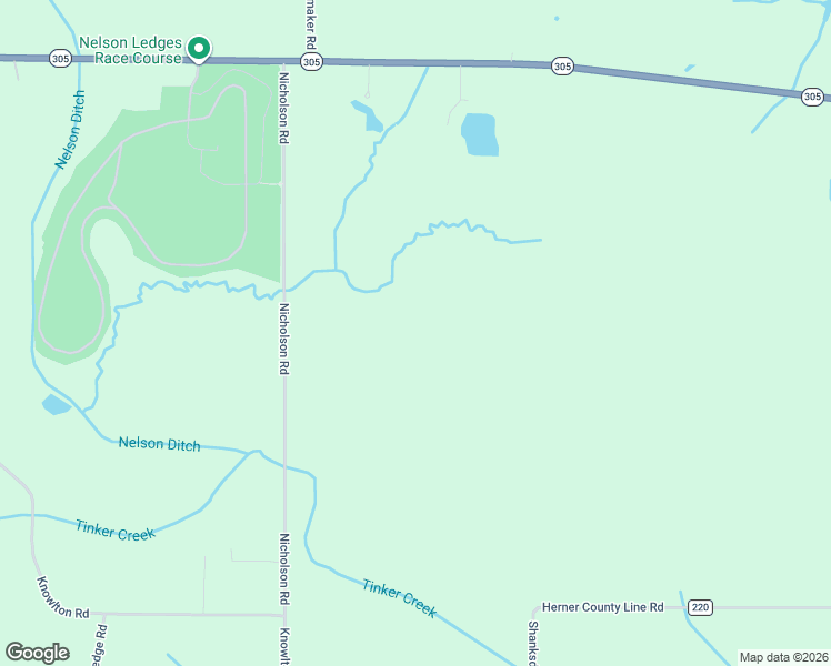 map of restaurants, bars, coffee shops, grocery stores, and more near 11462 Nicholson Road in Garrettsville