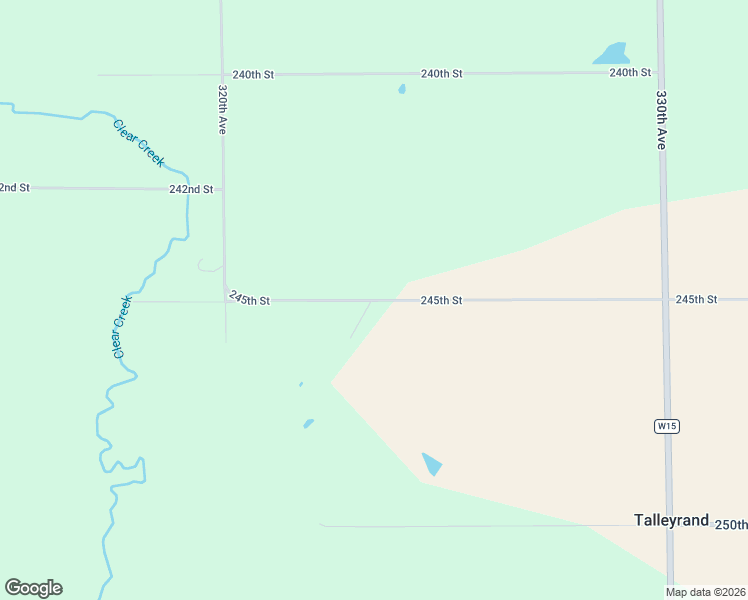 map of restaurants, bars, coffee shops, grocery stores, and more near 32322 245th Street in Keota