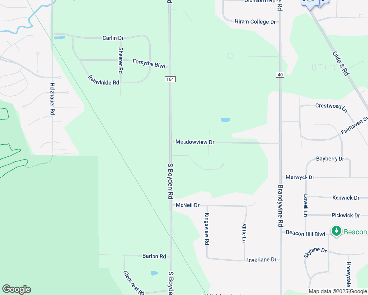 map of restaurants, bars, coffee shops, grocery stores, and more near 454 Meadowview Drive in Northfield