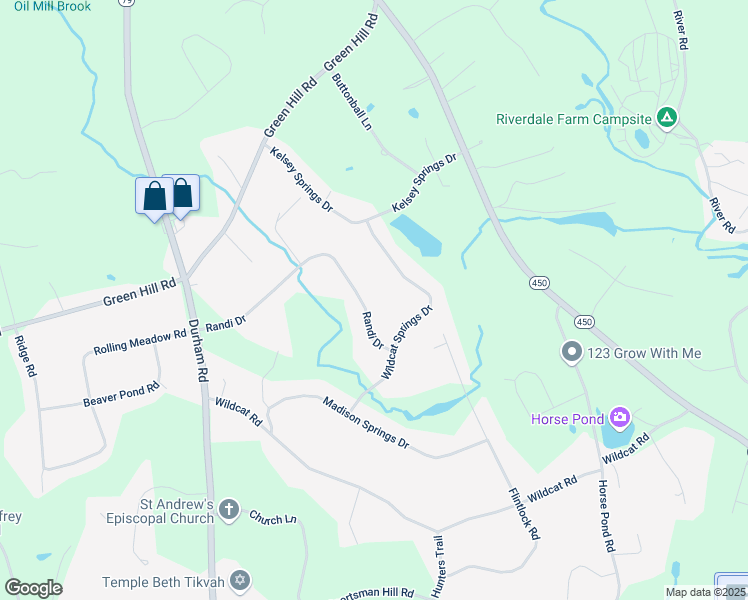 map of restaurants, bars, coffee shops, grocery stores, and more near 28 Randi Drive in Madison