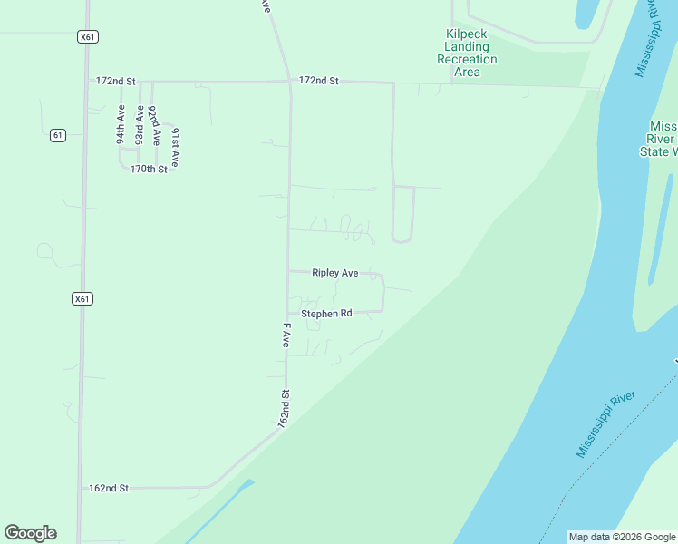 map of restaurants, bars, coffee shops, grocery stores, and more near Ripley Avenue in Louisa County