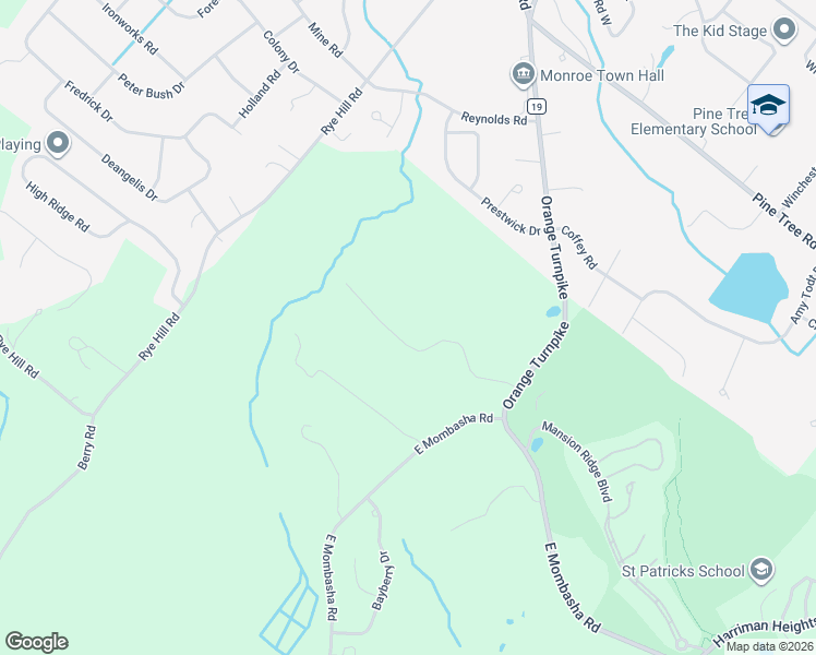 map of restaurants, bars, coffee shops, grocery stores, and more near 62 Hawxhurst Road in Monroe