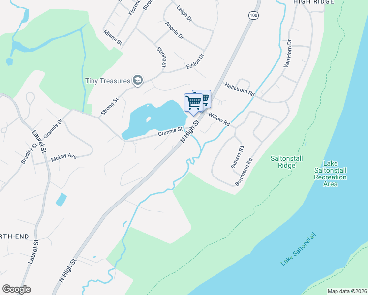 map of restaurants, bars, coffee shops, grocery stores, and more near 831 North High Street in East Haven