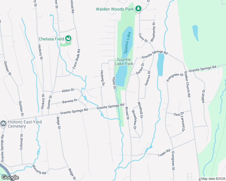map of restaurants, bars, coffee shops, grocery stores, and more near 2765 Hyatt Street in Yorktown Heights