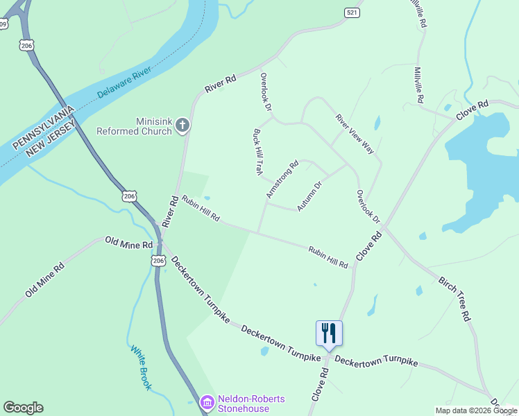 map of restaurants, bars, coffee shops, grocery stores, and more near 124 Armstrong Road in Montague