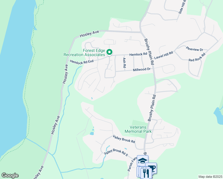 map of restaurants, bars, coffee shops, grocery stores, and more near 167 Pheasant Lane in Branford