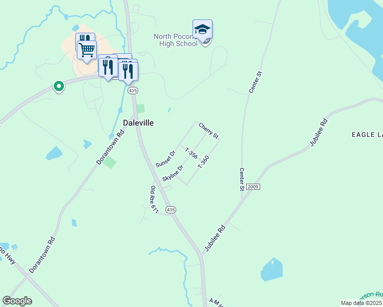 map of restaurants, bars, coffee shops, grocery stores, and more near Maple St in Lackawanna