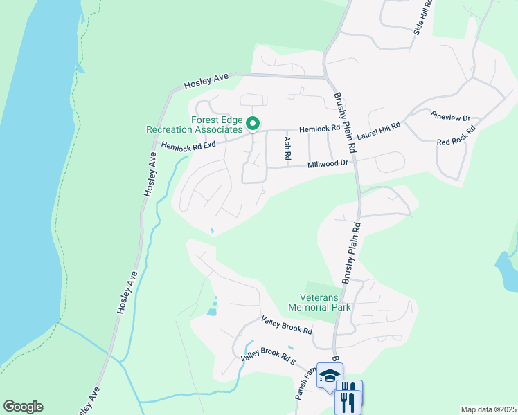map of restaurants, bars, coffee shops, grocery stores, and more near 167 Pheasant Lane in Branford