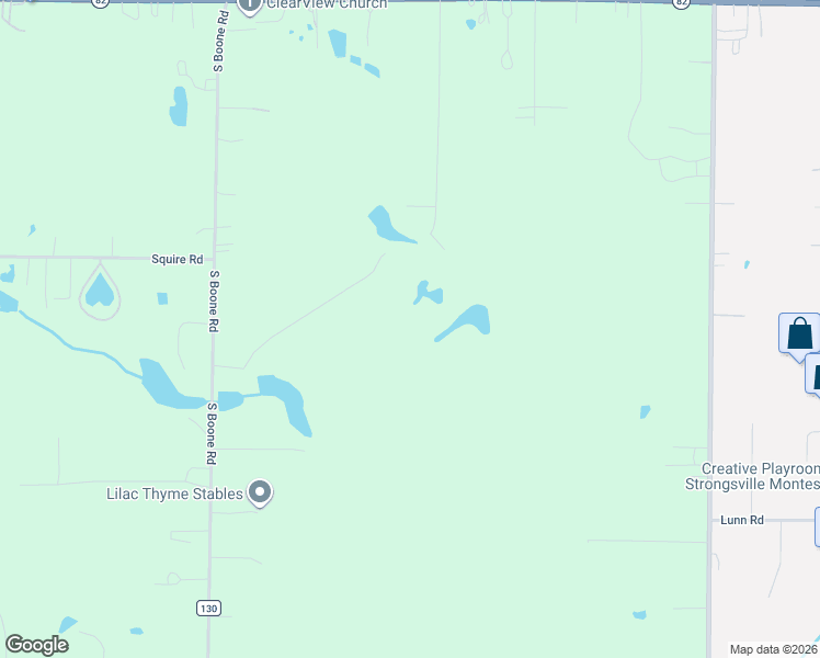 map of restaurants, bars, coffee shops, grocery stores, and more near 15805 Boone Road in Columbia Station