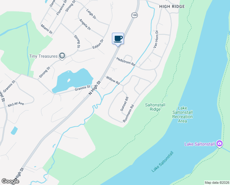 map of restaurants, bars, coffee shops, grocery stores, and more near 41 Borrmann Road in East Haven