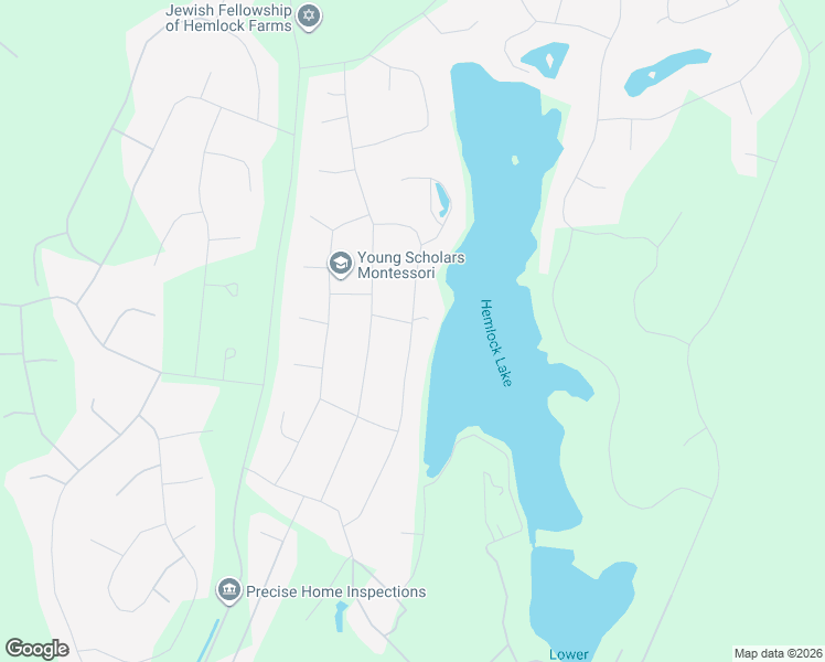 map of restaurants, bars, coffee shops, grocery stores, and more near 118 Waterview Drive in Hawley