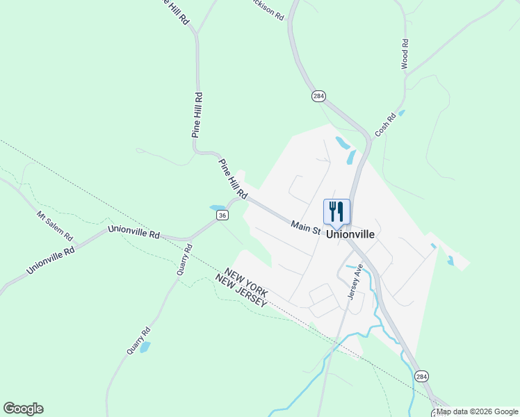 map of restaurants, bars, coffee shops, grocery stores, and more near 51 Main Street in Unionville